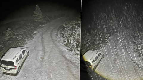 Bolu'da kar sürprizi! Çukur Yayla beyaza büründü