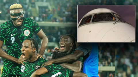 Nijerya Milli Takım uçağında şok! Havada camı patladı… İşte yaşananlar