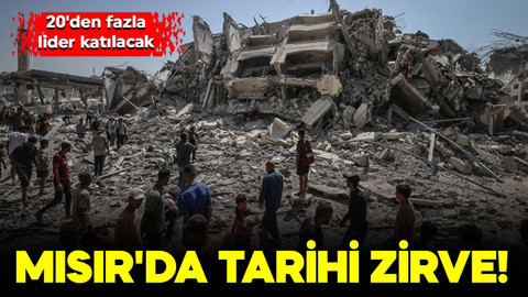 Mısır'da tarihi zirve! 20'den fazla lider katılacak