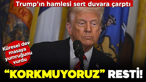 Çin'den Trump'a sert yanıt! "Ticaret savaşından korkmuyoruz"