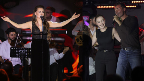 Ebru Yaşar'dan sahne sürprizi! "Rekorlar kırıyoruz... Kehribar marş oldu"