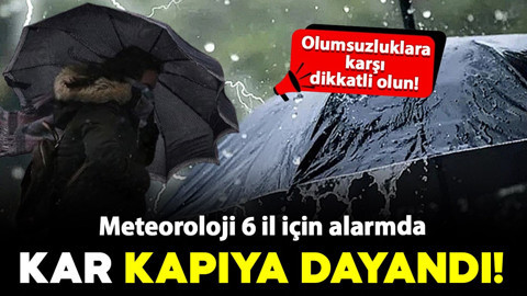 Meteoroloji 6 il için alarma geçti! Sıcaklıklar ciddi oranda düşüyor: Kar kapıda