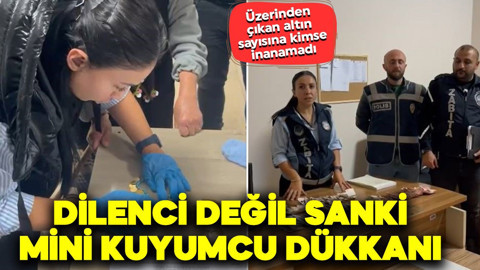 Esenyurt'ta dilencinin üzerinden 625 bin TL'lik 67 adet çeyrek altın çıktı görevliler şaştı kaldı