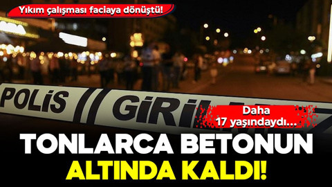 İzmir’de kahreden ölüm! 17 yaşındaki işçi duvar blokunun altında kaldı: 2 kişi gözaltına alındı