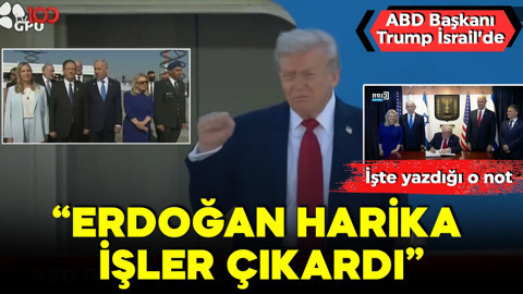 ABD Başkanı Trump İsrail'e geldi! Cumhurbaşkanı Erdoğan'a övgü dolu sözler
