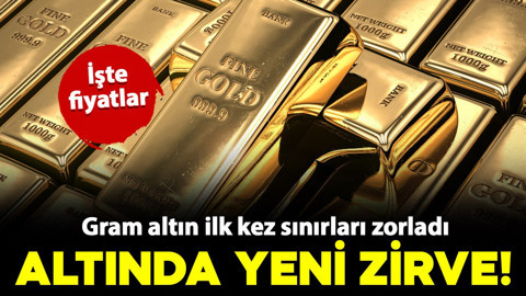 Altında rekor yükseliş sürüyor! Gram altın ilk kez 5 bin 500 lirayı aştı