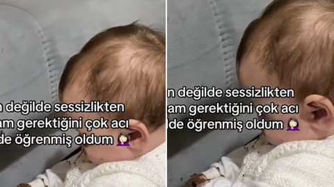 Çocuğundan ses gelmediğini fark eden anne, yanına gidince o manzarayı gördü