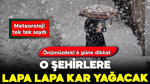 Önümüzdeki 6 güne dikkat! O şehirlere lapa lapa kar yağacak… Meteoroloji tek tek saydı