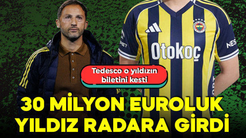 Fenerbahçe’de Tedesco’dan şok rapor! Yeni transferin biletini kesti! 30 milyon euroluk yıldız radara girdi