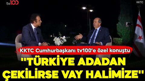 KKTC'de kritik dönem! tv100'e özel KKTC Cumhurbaşkanı Ersin Tatar'dan dikkat çeken açıklamalar: Türkiye askerini çekerse vay bizim halimize