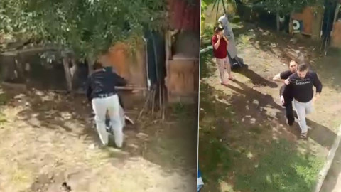 Annesine ve kız kardeşine saldırdı! Yardım çığlıkları ortalığı inletti: O anlar kamerada