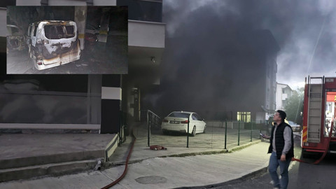 Apartman otoparkında korkunç patlama! Dumanlar binayı sardı: Çok sayıda ekip sevk edildi