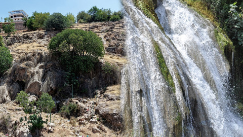 Gaziantep’in Sakcagözü Şelalesi tamamen kurudu! Yöre halkı şaşkın