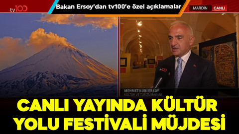 Bakan Ersoy’dan tv100’e özel açıklamalar: Canlı yayında festival müjdesi
