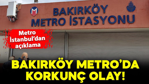 Bakırköy Metro İstasyonunda feci olay! Raylara atlayan kişi hayatını kaybetti