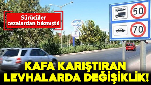 Sürücüler cezalardan bıkmıştı! O yoldaki kafa karıştıran trafik levhalarında değişikliğe gidildi
