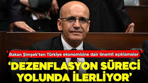 Bakan Şimşek'ten Türkiye ekonomisine dair önemli açıklamalar: Dezenflasyon süreci yolunda ilerliyor
