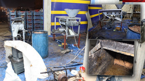 Nar ekşisi imalathanesinden hijyen skandalı! Görüntüler mide bulandırdı