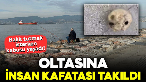 Balık tutmak isterken kabusu yaşadı! Oltasına insan kafatası takıldı