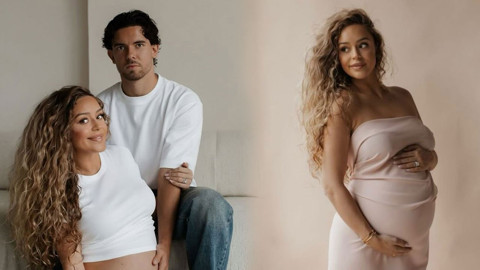 Milli futbolcu Ferdi Kadıoğlu'nun mutlu günü! Kızını kucağına aldı