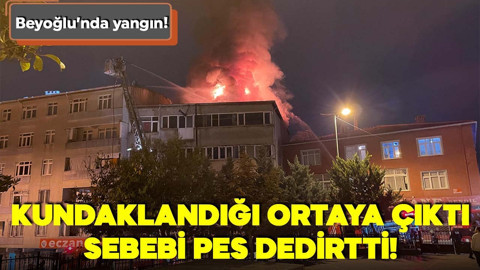 Beyoğlu'nda yangın! Kundaklandığı ortaya çıktı, sebebi pes dedirtti