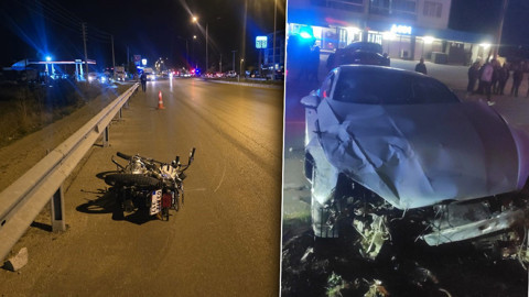 Motosiklet kazası can aldı! 14 yaşındaki çocuk kurtarılamadı