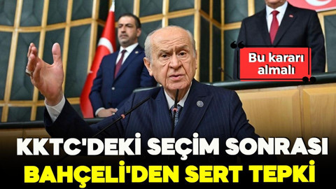 KKTC'deki seçim sonrası MHP Lideri Bahçeli'den sert tepki: KKTC Türkiye’ye katılma kararı almalı