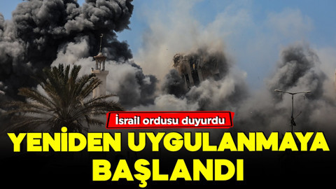 İsrail ordusu duyurdu! Gazze’de ateşkes yeniden uygulanmaya başlandı