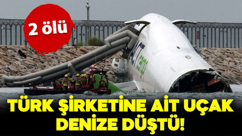 Türk şirketine ait kargo uçağı Hong Kong'da denize düştü! 2 ölü