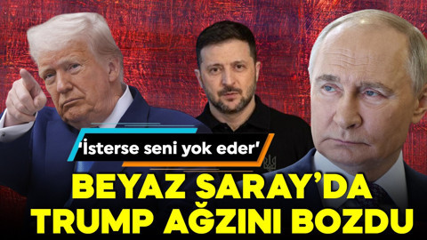 Beyaz Saray görüşmesinde gerginlik! Trump ağzını bozdu!  'Putin isterse seni yok eder'
