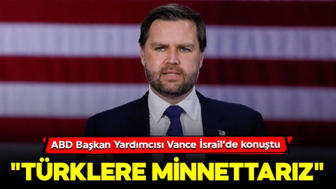 ABD Başkan Yardımcısı Vance'den İsrail'de dikkat çeken açıklama: "Türklere minnettarız"