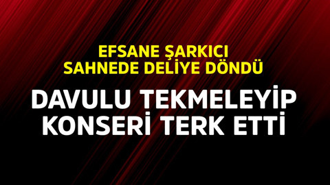 Efsane şarkıcı sahnede deliye döndü! Davulu tekmeleyip konseri terk etti