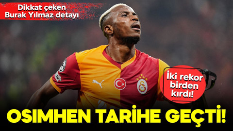 Osimhen tarihe geçti! İki rekor birden kırdı! Dikkat çeken Burak Yılmaz detayı