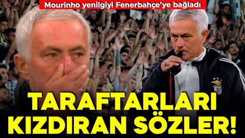 Mourinho’dan şaşkına çeviren açıklama! Şampiyonlar Ligi’nde 0 çekti, bahanesi Fenerbahçe oldu! Taraftarlardan büyük tepki var
