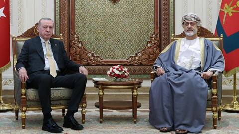 Cumhurbaşkanı Erdoğan, Umman Sultanı Heysem bin Tarık ile görüştü: Gazze için iki devletli çözüm vurgusu