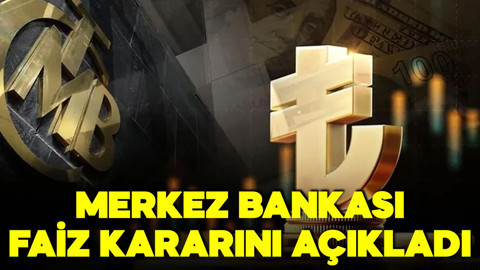 Merkez Bankası faiz kararını açıkladı