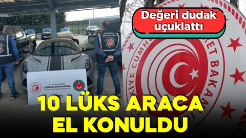 Gümrük Muhafaza’dan büyük operasyon: 288 milyon TL'lik lüks araçlara el konuldu!