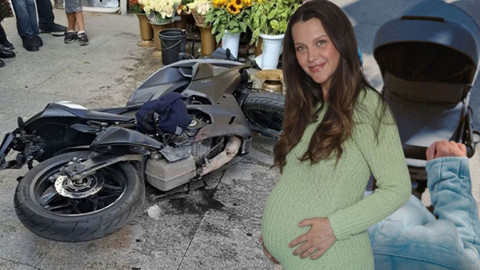 Bebeğiyle ölümden dönmüştü! Ünlü oyuncu İrem Helvacıoğlu'nun kaza görüntüleri ortaya çıktı