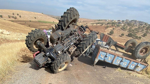 Diyarbakır'da traktör kazası! 1 ağır, 3 kişi yaralandı