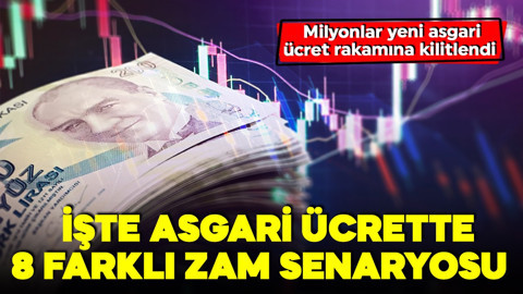 Milyonlar yeni asgari ücret rakamına kilitlendi! Asgari ücret ne kadar olacak? İşte asgari ücret için 8 farklı zam senaryosu!
