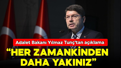 Adalet Bakanı Yılmaz Tunç: 'Terörsüz Türkiye idealimize her zamankinden daha yakınız'