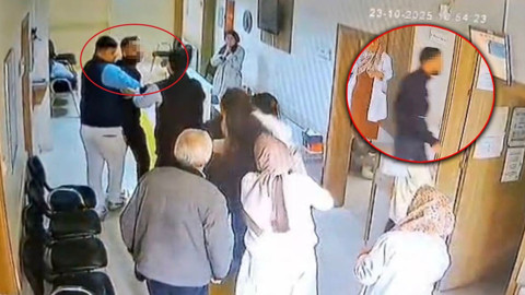 Kadın doktora çirkin saldırı! Boğazını sıkıp darp etmeye çalıştı: Skandal anlar kamerada