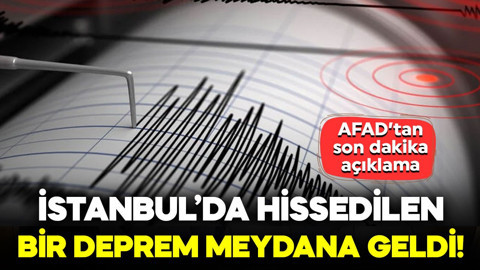 Son dakika! İstanbul yakınında 3.7 büyüklüğünde deprem!