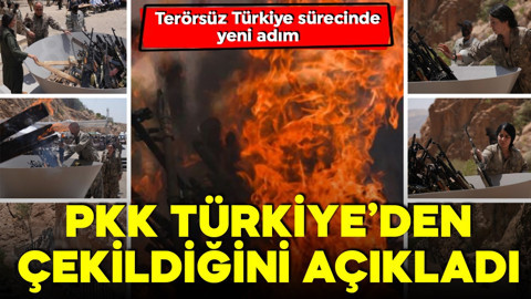 Terörsüz Türkiye sürecinde yeni adım! PKK Türkiye'den tamamen çekildi