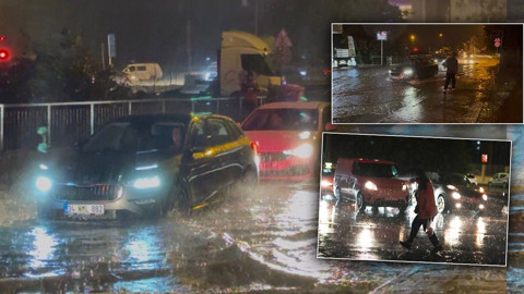 İstanbul’u sağanak vurdu! Caddeler göle döndü, trafik felç oldu