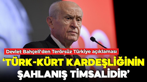 Devlet Bahçeli: Terörsüz Türkiye, Türk-Kürt kardeşliğinin şahlanış timsalidir