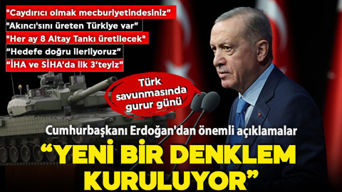 Türk savunmasında gurur günü! Cumhurbaşkanı Erdoğan: "Artık takip edilen bir milletiz"