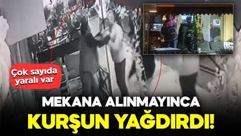Mekana alınmayınca kurşun yağdırdı! Çok sayıda yaralı var: O anlar kamerada