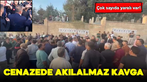 Cenazede akılalmaz kavga: Çok sayıda yaralı var