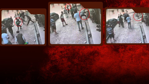 Hatay'da park tartışması büyüdü! Kaldırım taşları havada uçuştu!